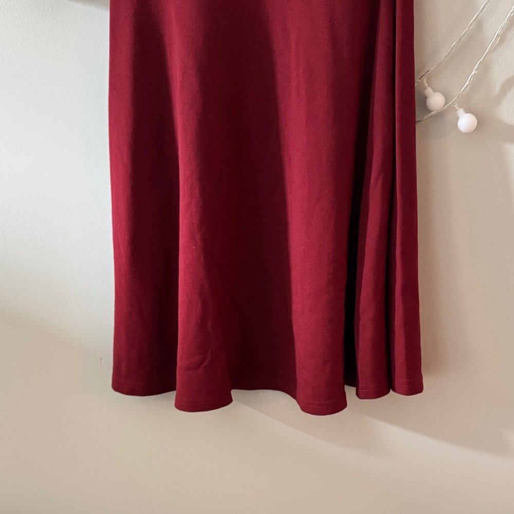 Yes to the Mesh burgundy dress LULUS size S - Picture 4 of 15
